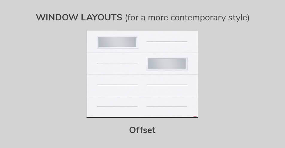 Window layouts, 9' x 7', Offset